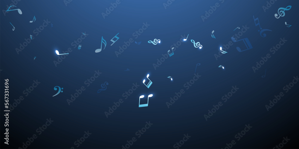 Musical notes flying vector illustration. Sound Musical notes flying vector illustration. Sound