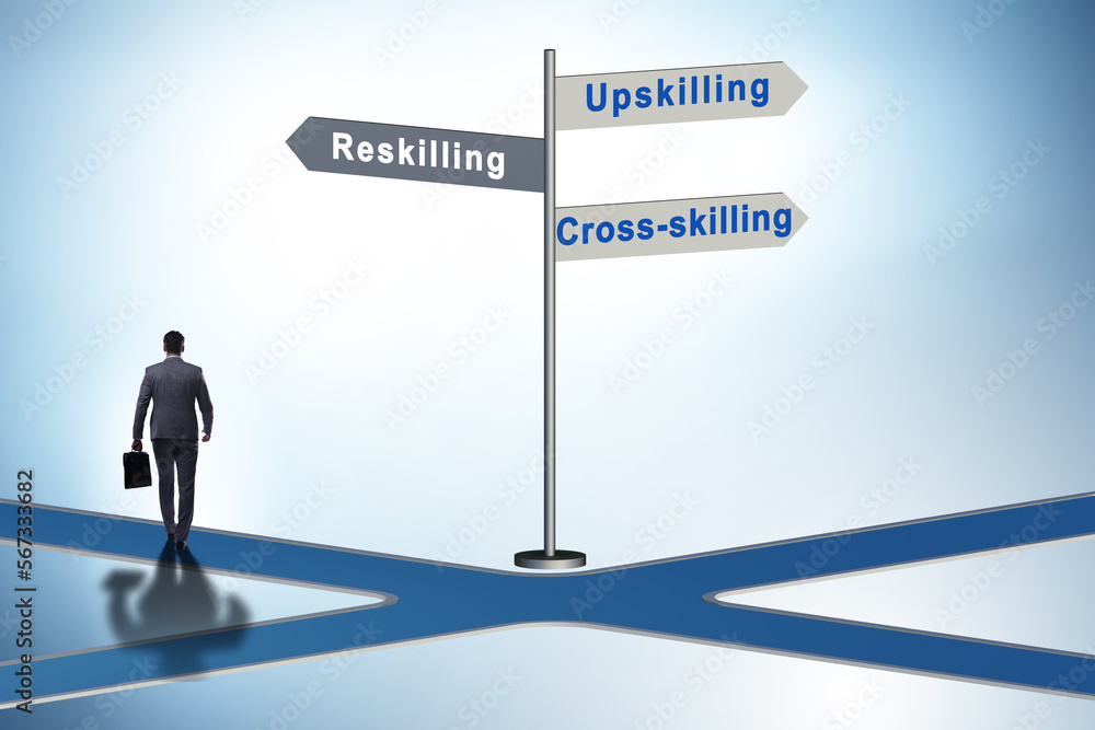 At the crossroads choosing between up-skilling and re-skilling At the crossroads choosing between up-skilling and re-skilling