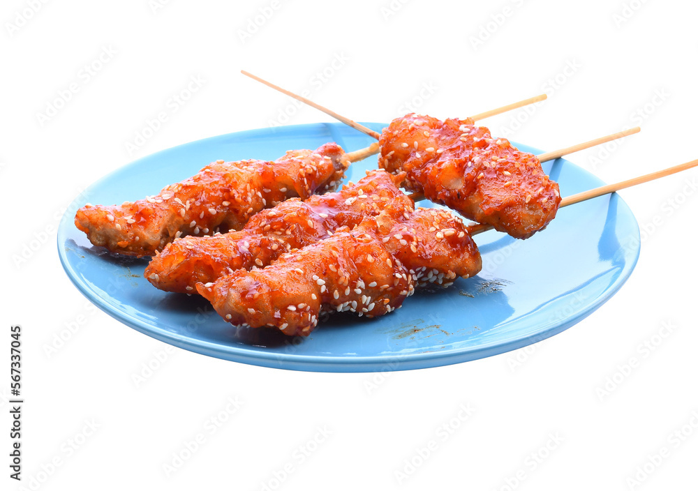 Spicy chicken, korean food, chicken transparent png