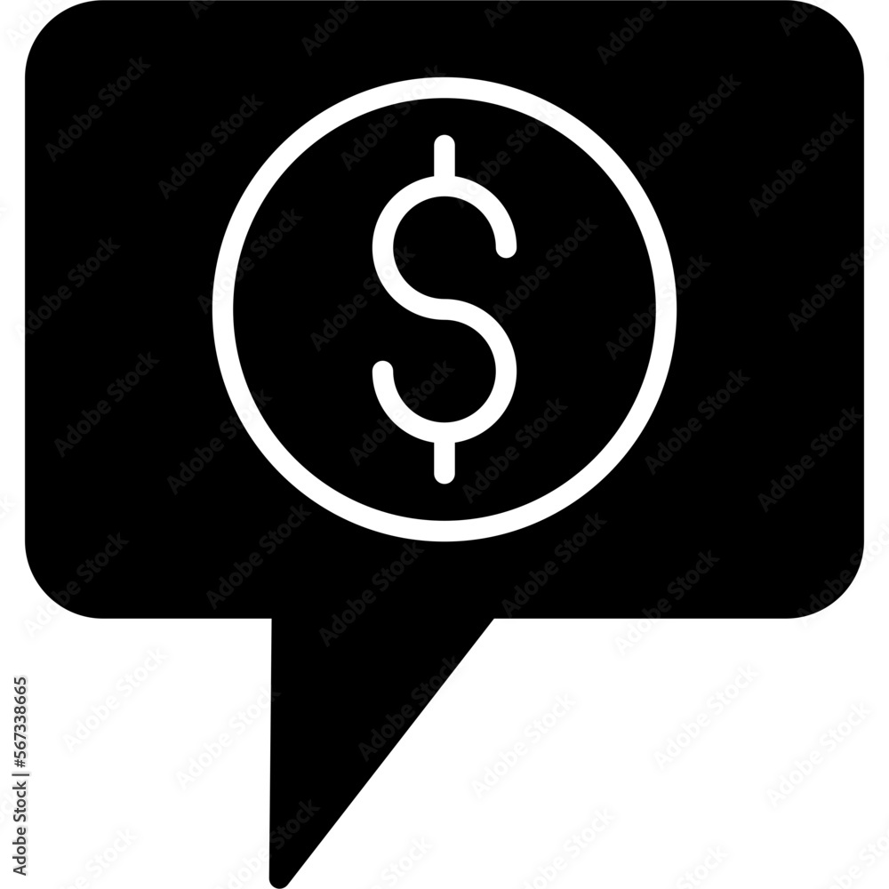 Dollar Chat Icon Dollar Chat Icon
