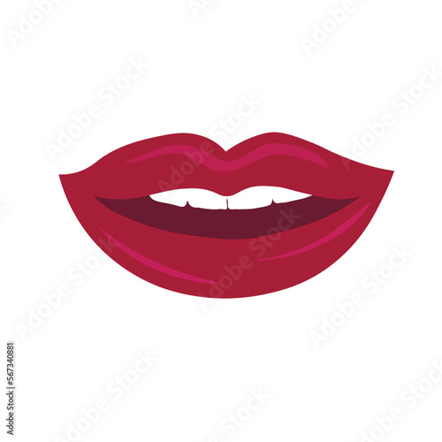 lips isolated on white background