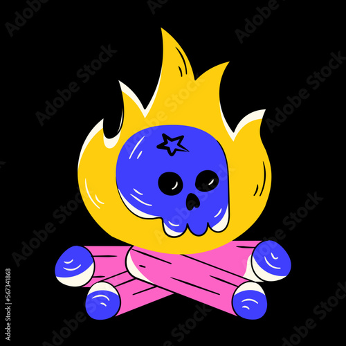 Skull Bonfire 