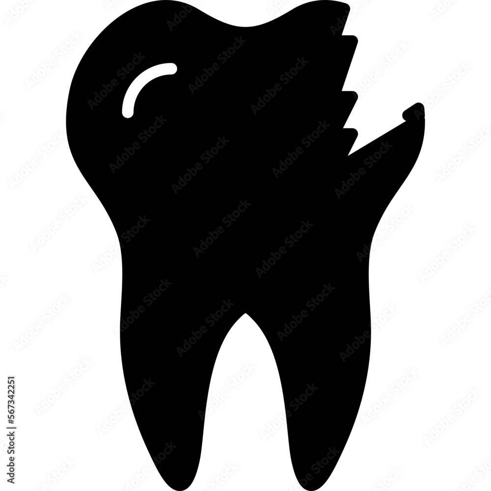 Broken Tooth Icon Broken Tooth Icon