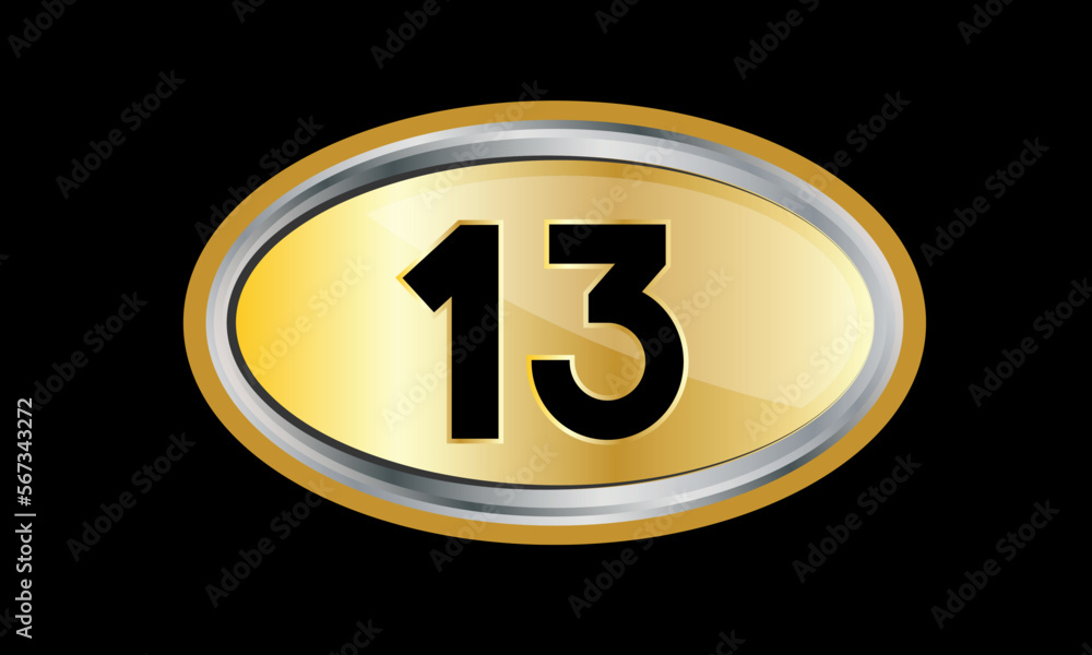 Number Gold Elips Elegant Silver Logo Number Gold Elips Elegant Silver Logo