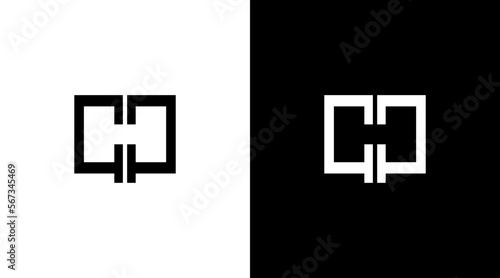 Gg vector logo monogram letter initial black and white icon illustration Designs templates