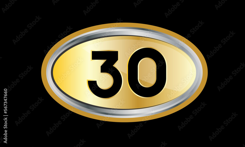 Number Gold Elips Elegant Silver Logo Number Gold Elips Elegant Silver Logo