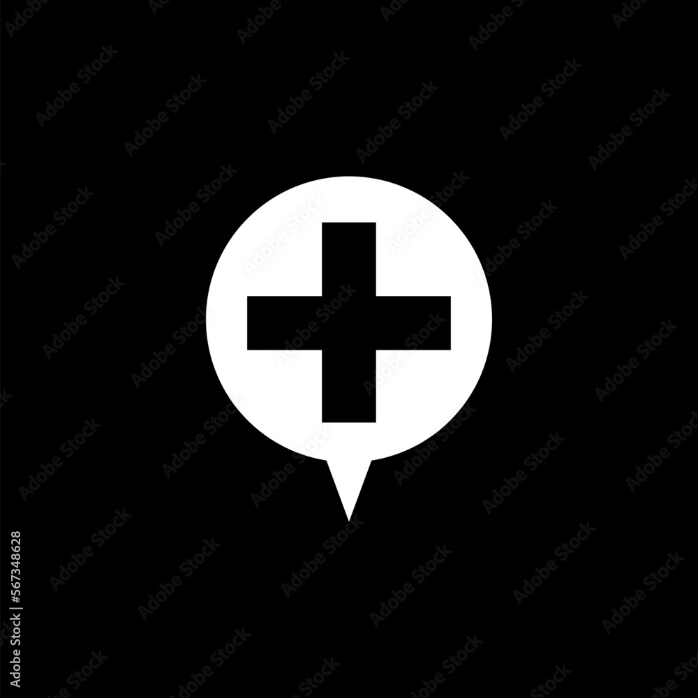 Plus vector icon modern and simple symbol,icon isolated on black background. Plus vector icon modern and simple symbol,icon isolated on black background.