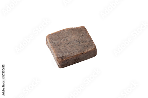 Homemade natural soap on transparent background