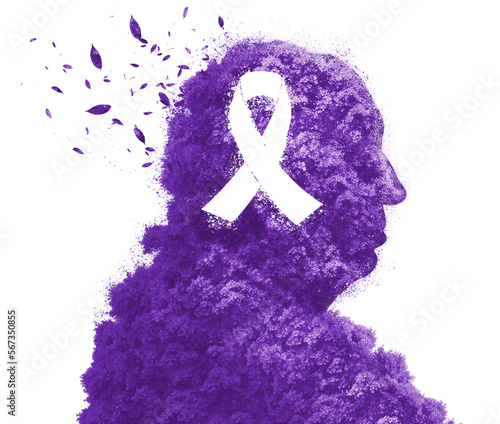 Fotografie Fevereiro Roxo Alzheimer Fibromialgia Lúpus Câncer Doença Conscientização Idoso