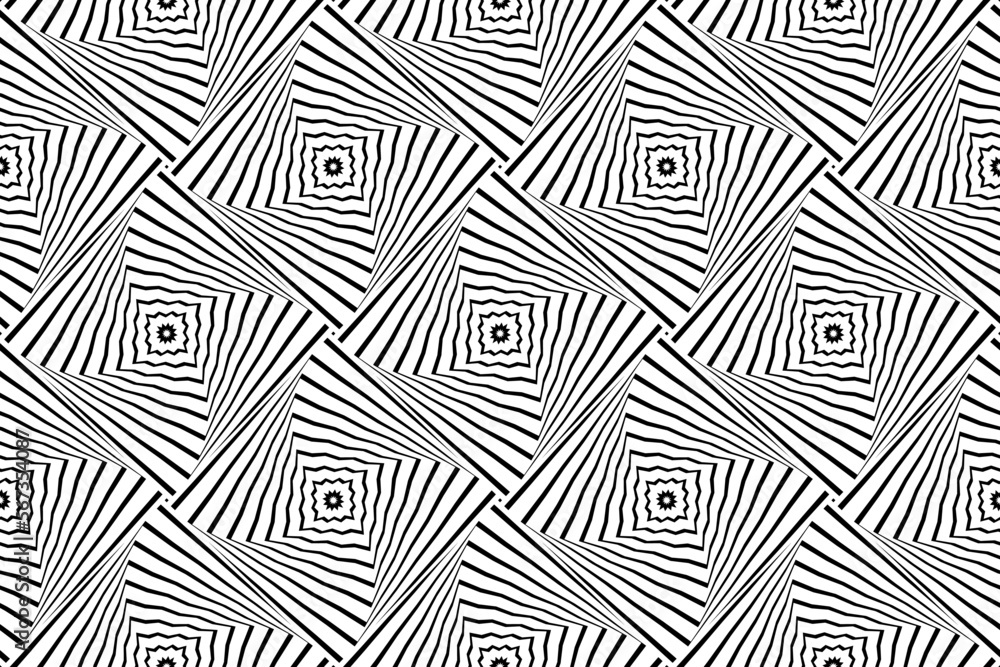 Seamless Geometric Checked Pattern. Striped Lines Texture.