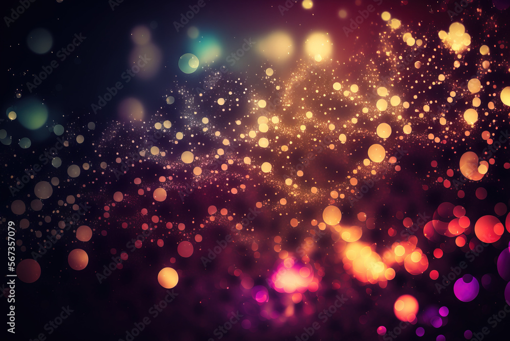 Sparkle Background. Sparkles. Bright lights. Wallpaper. Depth of Field. Out of Focus. Glitter. Generative AI.