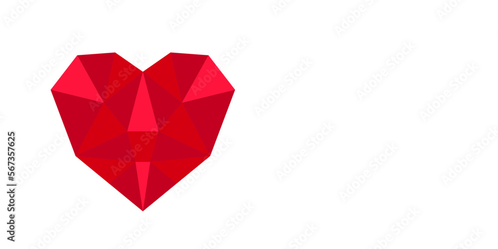 Heart greeting card holiday Valentine's Day. Love horizontal banner with place for text. Heart greeting card holiday Valentine's Day. Love horizontal banner with place for text.