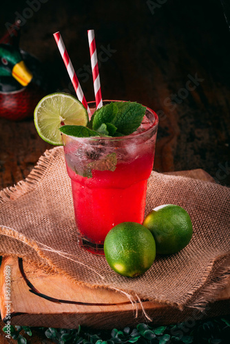 mojito cocktail on table