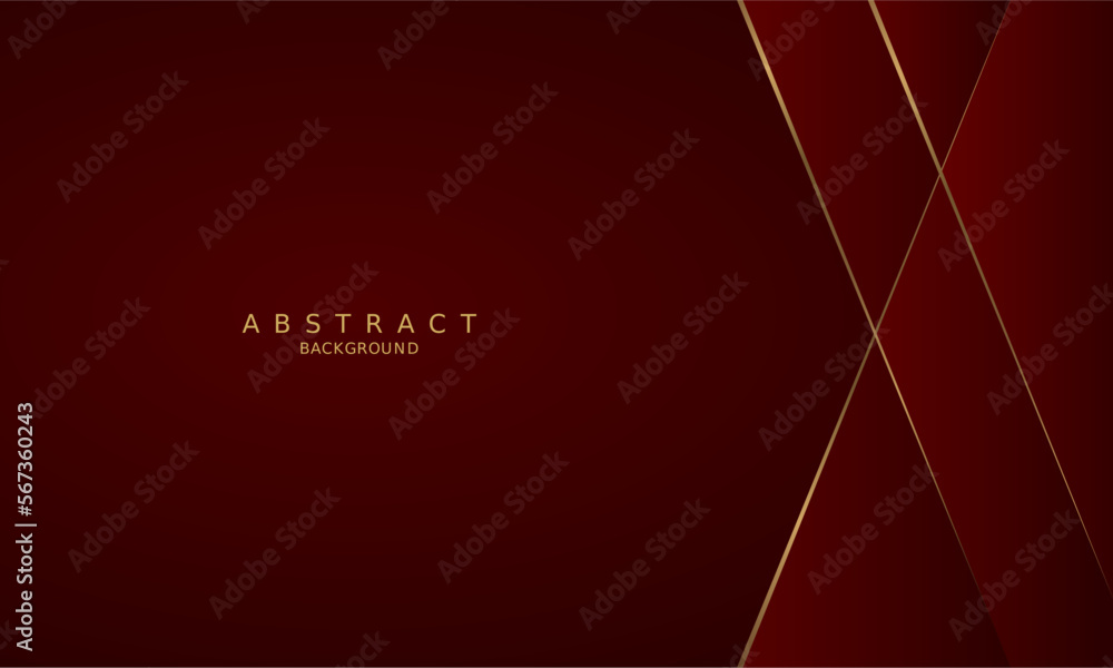 dark red luxury premium background and gold line. Stock Vector | Adobe ...