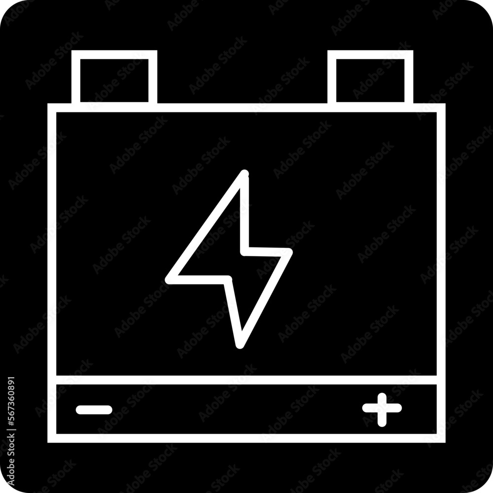 solid Bateris digital design vector icon solid Bateris digital design vector icon