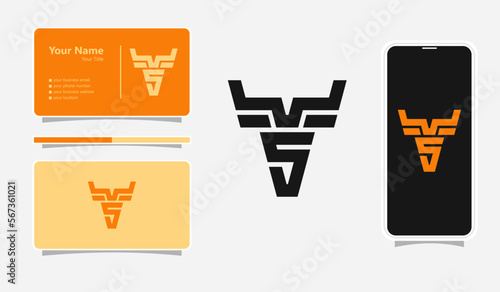 Letter W S logo design. creative minimal monochrome monogram symbol. Universal elegant vector emblem. Premium business logotype. Graphic alphabet symbol for corporate identity
