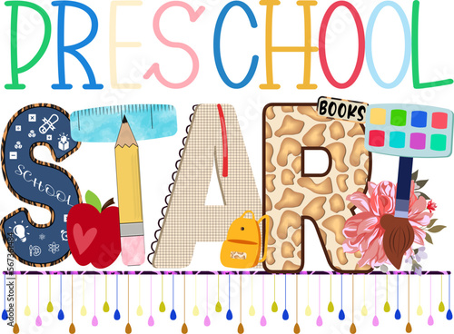 Back to school sublimations designs,Back to school rainbow,kintergarden teacher,Study,sublimation,illustrations,design,clipart,mama teacher,pencil flower,pen illustrations photo