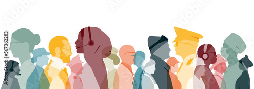 People of different professions together.