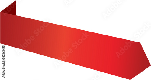 Free Download Red Ribbon Corner Vector - GFXLoad
