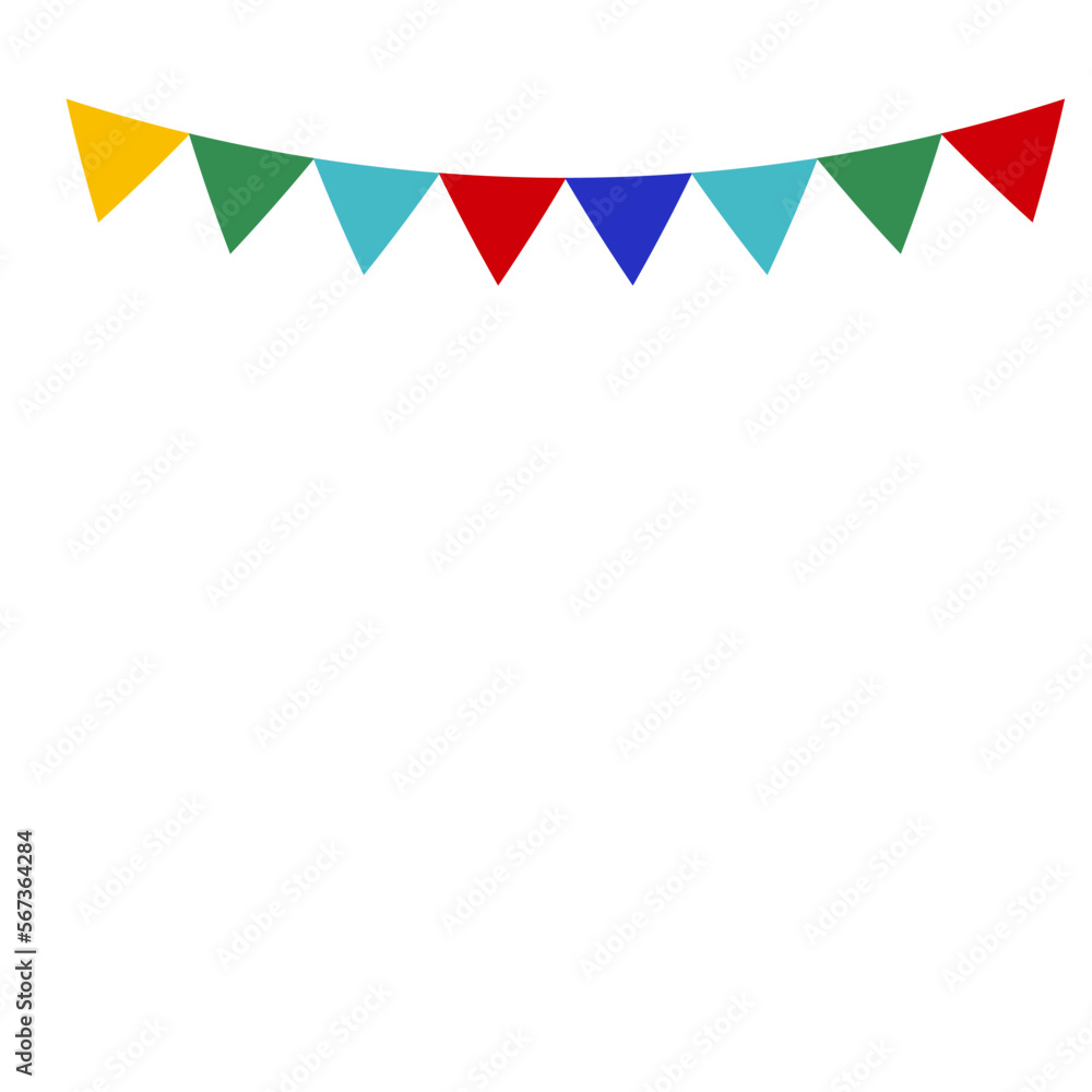 Fototapeta premium Christmas Bunting Flag