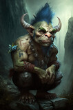 Ugly Troll character. Troll portraits generated by AI.