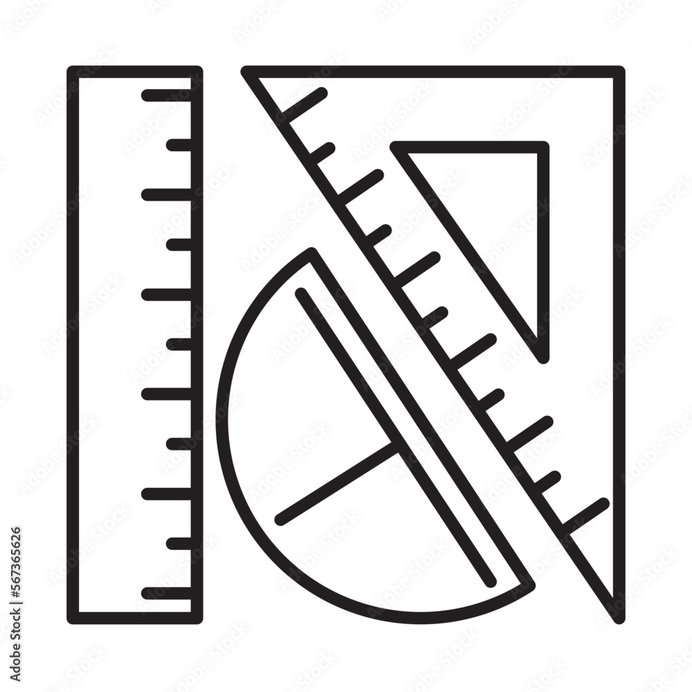 RULER design vector icon RULER design vector icon