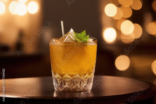 High-Resolution Close-Up Image of a Luxury Colorful and Refreshing Cocktail, Perfect for Adding a Touch of Fun and Vibrancy to any Design Project