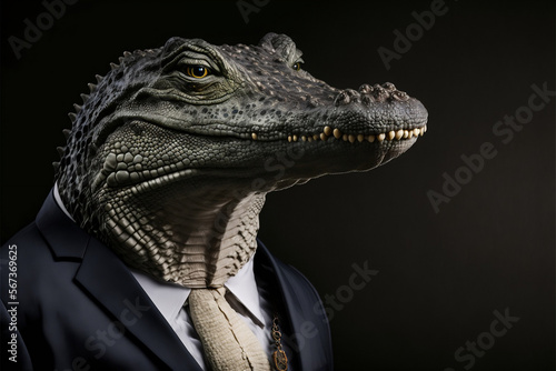 Business Alligator, Generative AI © Shirt