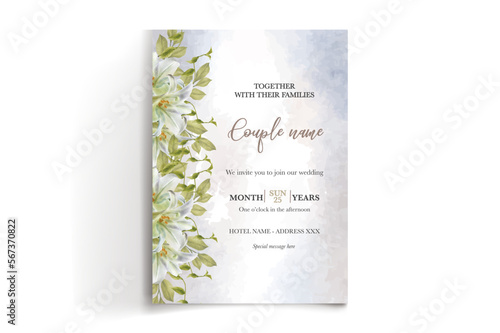 wedding invitation single card templates