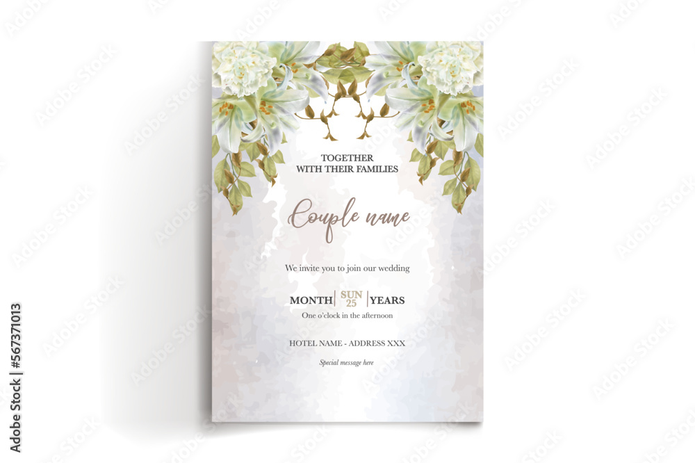 wedding invitation single card templates wedding invitation single card templates