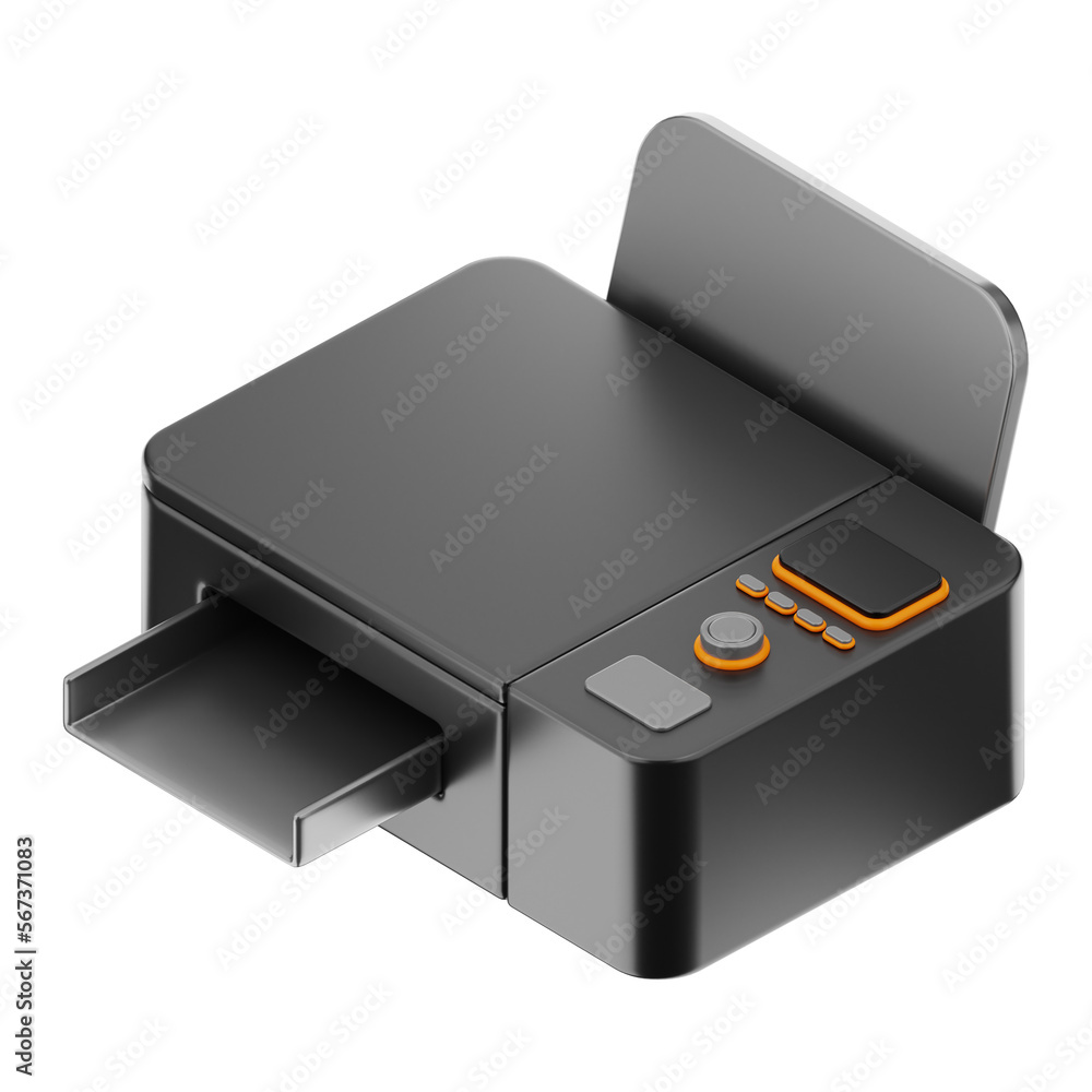 Premium computer parts printer copy machine icon 3d rendering on isolated background Premium computer parts printer copy machine icon 3d rendering on isolated background