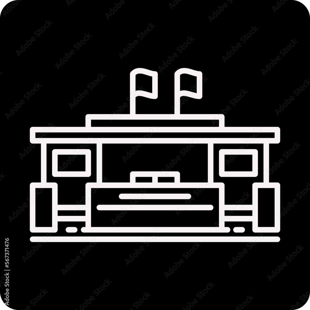 solid Embassy design vector icon solid Embassy design vector icon