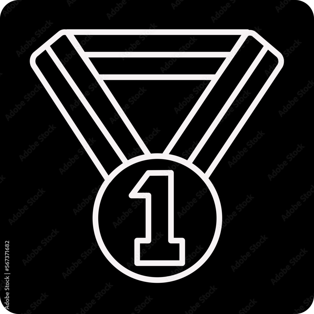 solid MEDALS design vector icon solid MEDALS design vector icon