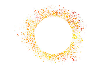 circle light frame on transparent background PNG file