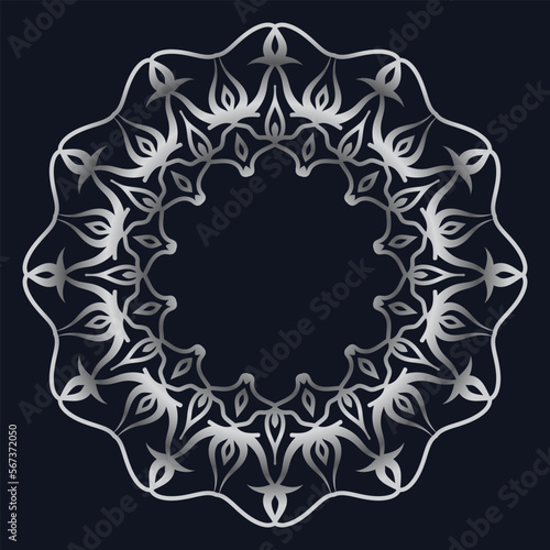 Decorative elements luxury ornament pattern gradient mandala design
