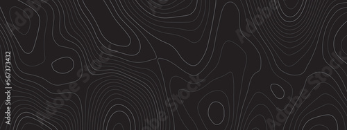 Topographic map and landscape texture background. Topography lines and circles background. Abstract white topography vector background.