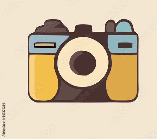 Old photo and video camera
