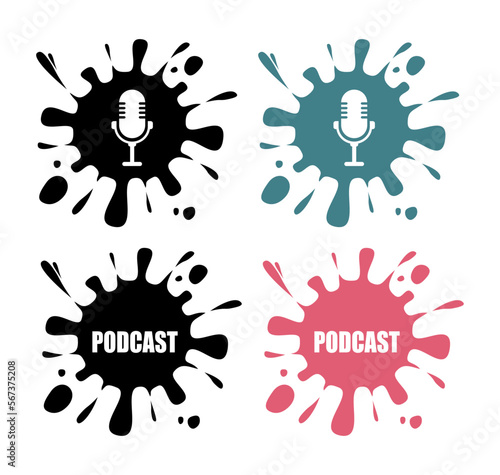 Set of elements for a podcast or broadcast show