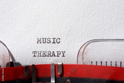 Music therapy text photo