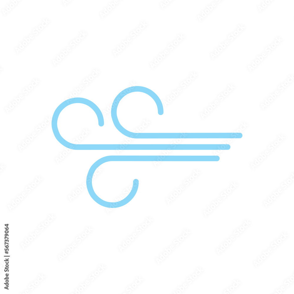 Wind icon vector illustration sign Wind icon vector illustration sign