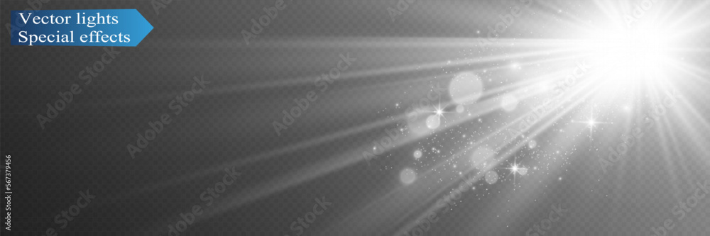 Special lens flash, light effect. The flash flashes rays and searchlight. illust.White glowing light. Beautiful star Light from the rays. The sun is backlit. Bright beautiful star. Sunlight. Glare.
Special lens flash, light effect. The flash flashes rays and searchlight. illust.White glowing light. Beautiful star Light from the rays. The sun is backlit. Bright beautiful star. Sunlight. Glare.
