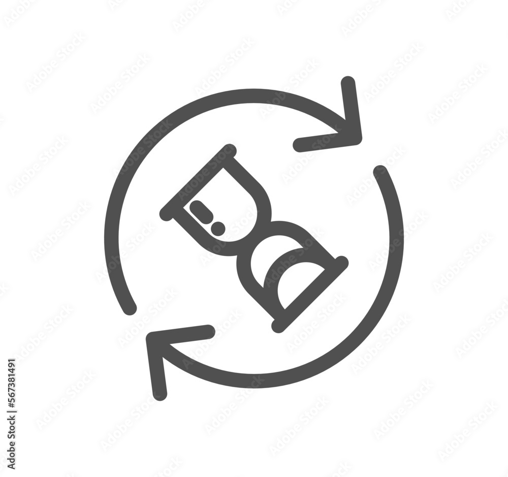 Time related icon outline and linear vector. Time related icon outline and linear vector.