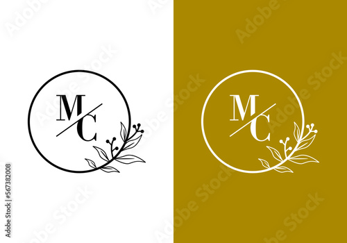 letter M, logo C, suitable for the company's initial symbol.
