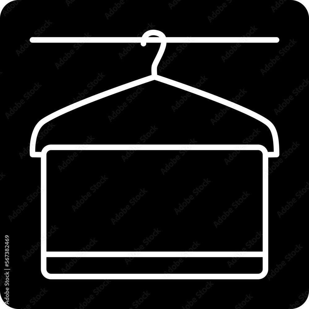 solid HANGERS design vector icon solid HANGERS design vector icon