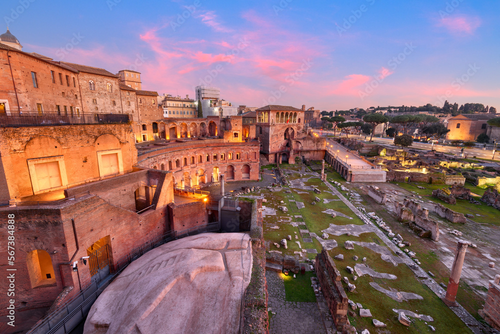 Rome, Italy overlooking Trajan's Forum