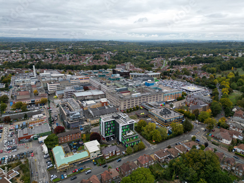 Southampton General Hospital Drone Shot Aerial view, 