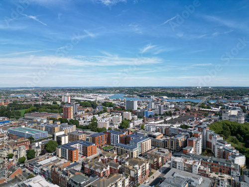 Southampton City Scape, Drone Aerial Shot with DJI Mini 3 Pro Drone