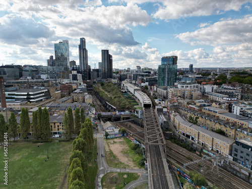 London Shoreditch, Brick Lane, Aerial View, Underground, City View, Drone Shot  Mini 3 Pro © Drone Works