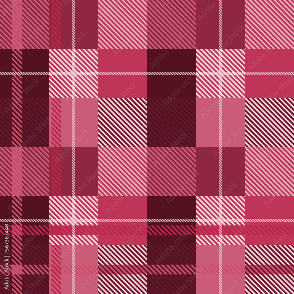 Seamless tartan plaid pattern in Crimson Pink Tone. Seamless tartan plaid pattern in Crimson Pink Tone.