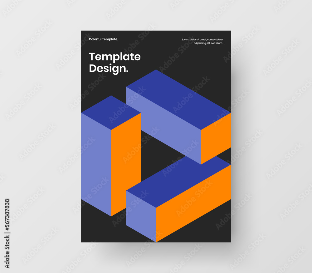 Vivid mosaic shapes placard concept. Amazing handbill A4 vector design layout. Vivid mosaic shapes placard concept. Amazing handbill A4 vector design layout.